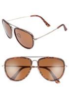 Men's 1901 Pace 60mm Aviator Sunglasses - Tortoise/ Brown