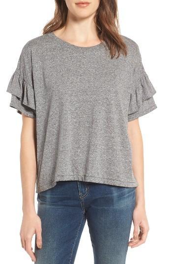 Women's Current/elliott The Roadie Ruffle Tee