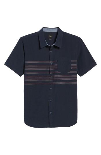 Men's Vans Benmore Striped Woven Shirt - Blue