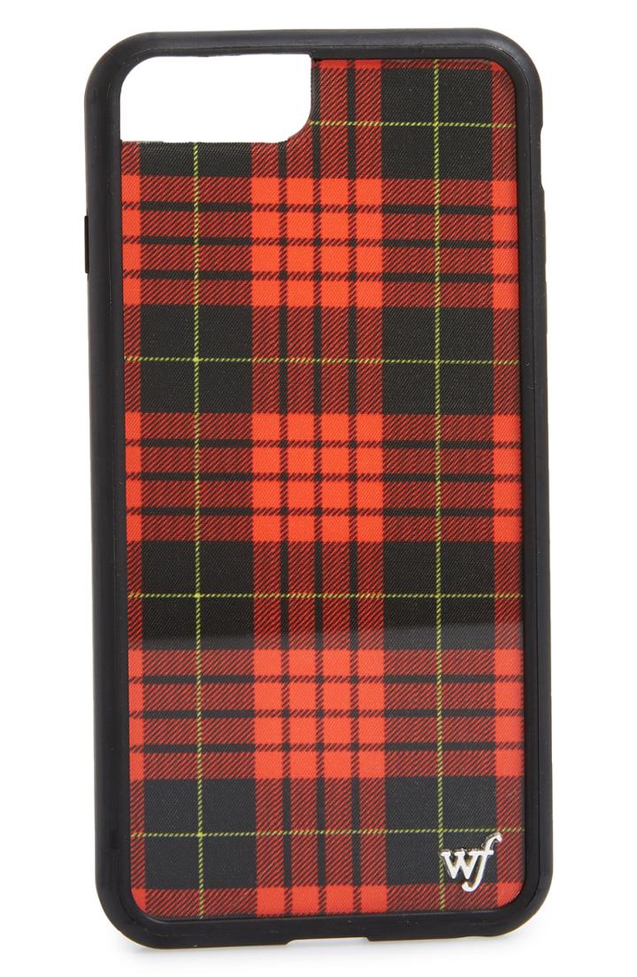 Wildflower Tartan Plaid Iphone 6/7/8 Case - Red