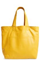 Victoria Beckham Sunday Leather Tote Bag - Yellow