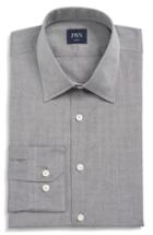 Men's John W. Nordstrom Trim Fit Solid Dress Shirt .5 - 33 - Grey