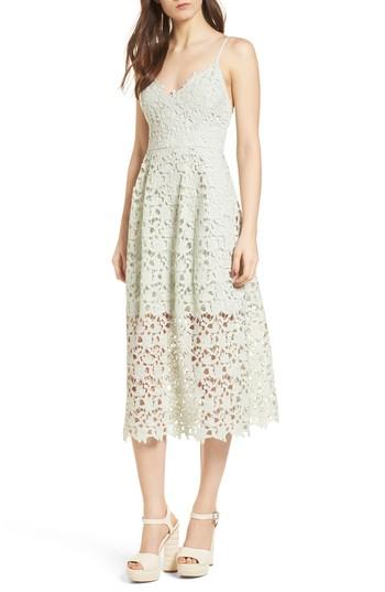 Women's Astr The Label Lace Midi Dress, Size - Purple