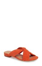 Women's Halogen Andre Slide Sandal M - Orange