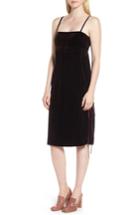 Women's Lewit Ruched Detail Velvet Slipdress