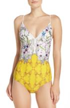 Women's Ted Baker London Passion Flower One-piece Swimsuit