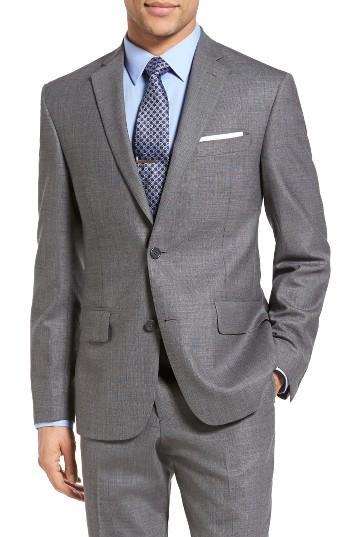 Men's Nordstrom Men's Shop Trim Fit Wool Blazer R - Grey