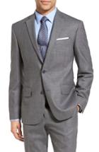 Men's Nordstrom Men's Shop Trim Fit Wool Blazer R - Grey