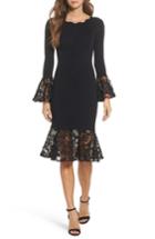 Women's Sachin & Babi Noir Kochi Lace Trim Body-con Dress - Black