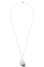 Women's Mizuki Baroque Pearl And Diamond Pendant Necklace