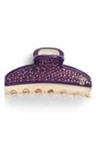 Alexandre De Paris Vendome Hair Clip, Size - Purple