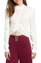 Women's Chriselle Lim Madison Ruched Sweater - Ivory