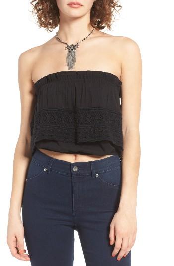 Women's Sun & Shadow Lace Popover Tube Top