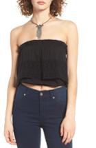 Women's Sun & Shadow Lace Popover Tube Top