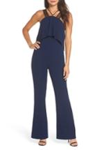 Women's Harlyn Lace Strap Popover Bodice Jumpsuit - Blue