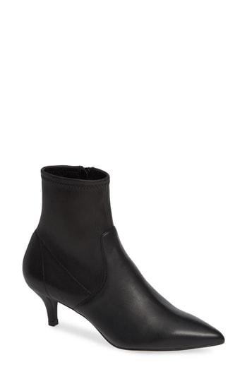 Women's Black Suede Studio Selena Bootie .5 M - Black