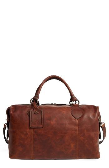 Men's Frye 'logan' Leather Overnight Bag - (online Only)