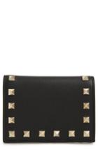 Women's Ted Baker London Peony Plisse Leather Matinee Wallet - Black