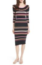 Women's Rebecca Taylor Stripe Rib Knit Dress - Blue