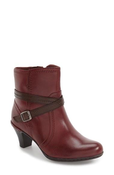 Women's Rockport Cobb Hill 'missy' Bootie .5 M - Burgundy