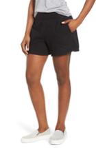 Women's Caslon Off-duty French Terry Shorts - Black