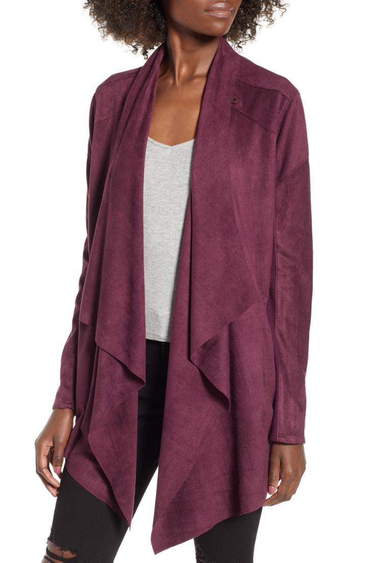 Women's Blanknyc Cloud Nine Drape Jacket, Size - Black