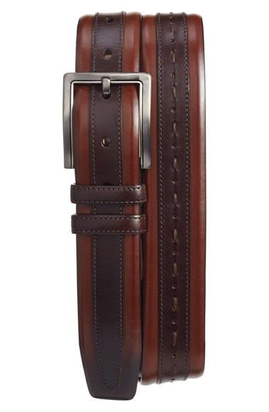 Men's Mezlan Ascot Leather Belt
