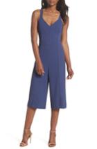 Women's Adelyn Rae V-neck Tie Back Jumpsuit - Blue