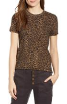 Women's Pam & Gela Leopard Print Tee, Size - Brown