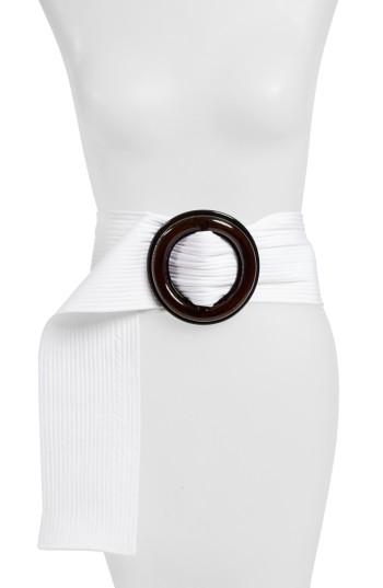 Women's Sofie D'hoore Circular Buckle Quilted Belt