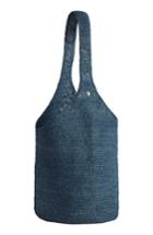 Helen Kaminksi Carillo Woven Raffia Sac Bucket Bag - Blue