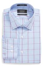 Men's Nordstrom Men's Shop Traditional Fit Plaid Dress Shirt 32/33 - Purple