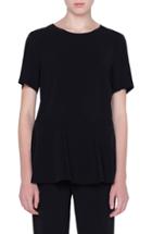 Women's Akris Punto Peplum Blouse - Black