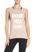Women's Private Party Rose All Day Jersey Muscle Tee