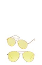 Women's Perverse Crisp Aviator Sunglasses - Yellow/ Gold