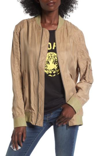 Women's Blanknyc Unlace Me Up Bomber - Beige