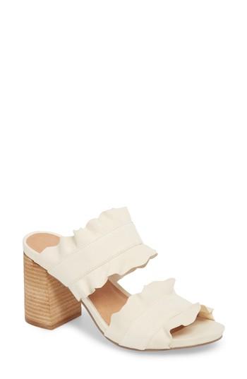 Women's Free People Rosie Ruffle Slide Sandal Us / 36eu - White