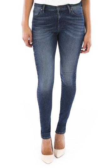 Women's Kut From The Kloth Mia Embellished High Waist Skinny Jeans - Blue