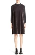 Women's Fabiana Filippi Velvet Turtleneck Dress Us / 38 It - Grey