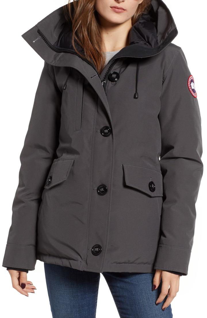 Women's Canada Goose 'rideau' Slim Fit Down Parka, Size (000-00) - Grey