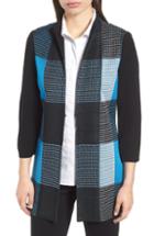 Women's Ming Wang Sheer Panel Long Jacket