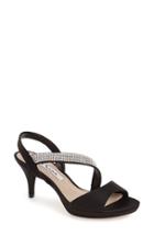 Women's Nina 'novelle' Crystal Embellished Evening Sandal M - Black