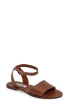 Women's Steve Madden Danny Ankle Strap Sandal .5 M - Brown