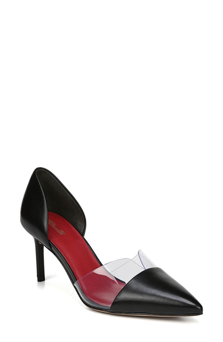 Women's Diane Von Furstenberg Love Notched D'orsay Pump .5 M - Black