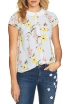 Women's Cece Botanical Blooms Collared Top, Size - White