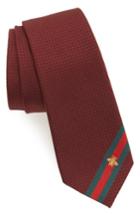 Men's Gucci Silk Tie, Size - Red