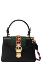 Gucci Mini Sylvie Top Handle Leather Shoulder Bag -