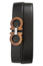 Men's Salvatore Ferragamo Double Gancino Reversible Leather Belt