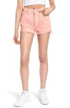 Women's Tommy Jeans Fray Hem Denim Shorts - Pink