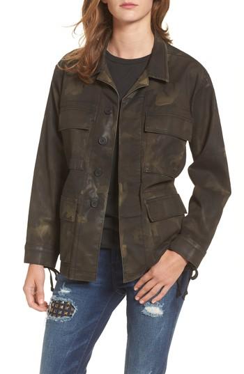 Women's True Religion Brand Jeans Coated Military Jacket